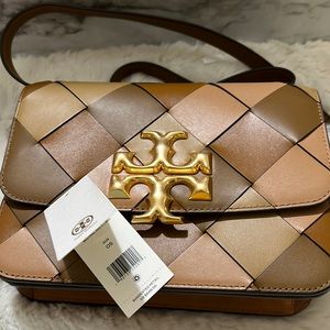 Tory Burch Eleanor Woven Convertible Shoulder Bag